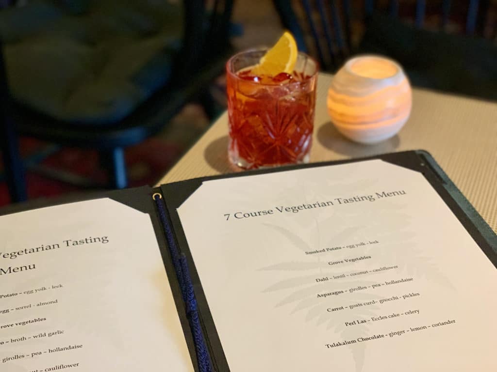 The Fernery Vegetarian Tasting Menu