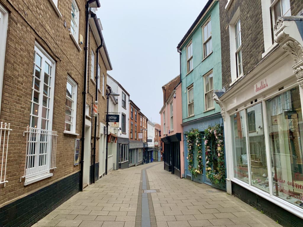 The Lanes Norwich, independent shops in teh centre of the city. Supporting local businesses for the best of Norwich: things to do in 2 days