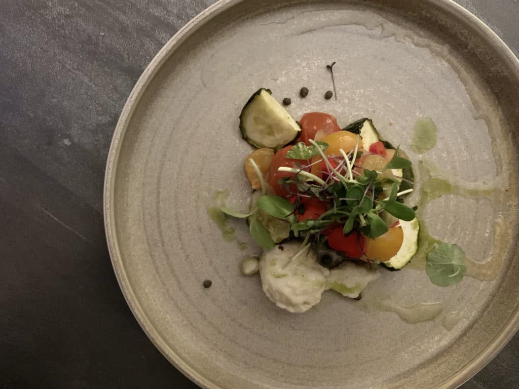 Saorsa 1875 Squash with fermented mozzarella