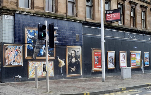 The Gallery. Glasgow Mural Trail Map