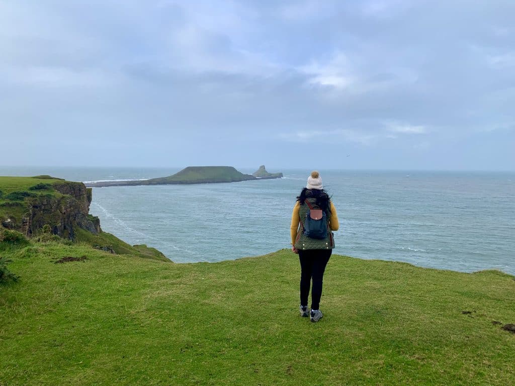 Swansea Bay, Rhossili Bay Worms Head view