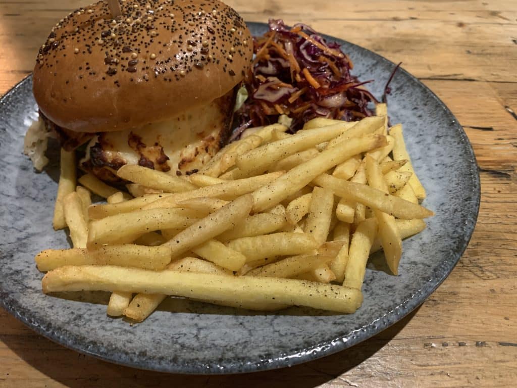Best Foodie Stops: The Secret Garden Bar & Restaurant halloumi burger