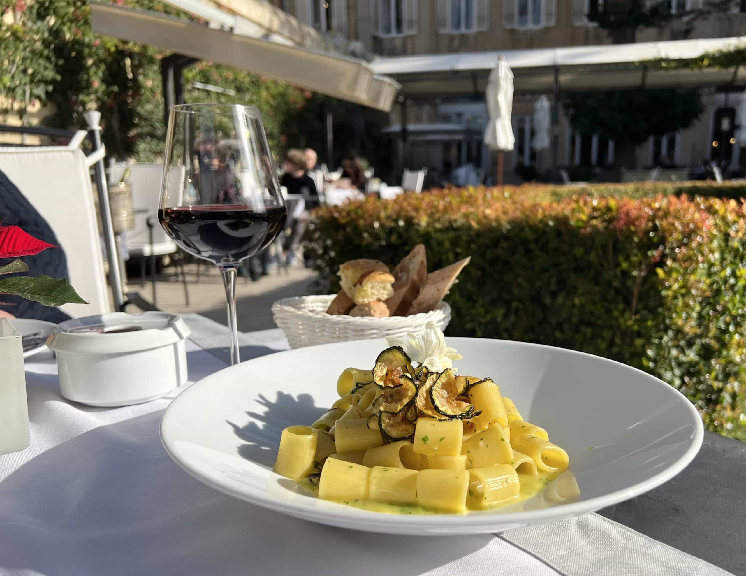 Food & Drink in Malta: Palazzo Parisio zuccini rigatoni