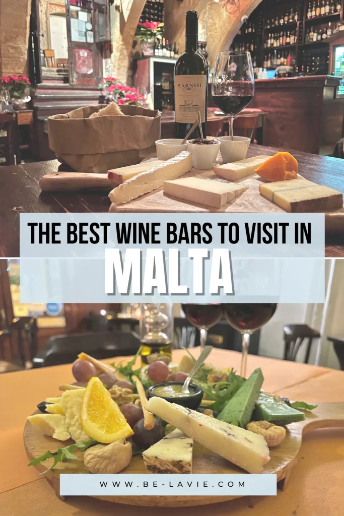 Vegetarian-friendly food and drinks places in Malta with 2 images overlaid with text 3