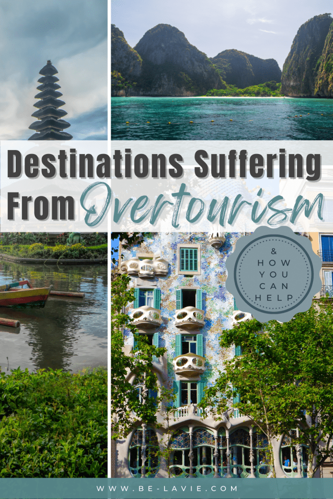 Destinations suffering from Overtourism Pinterest Pin