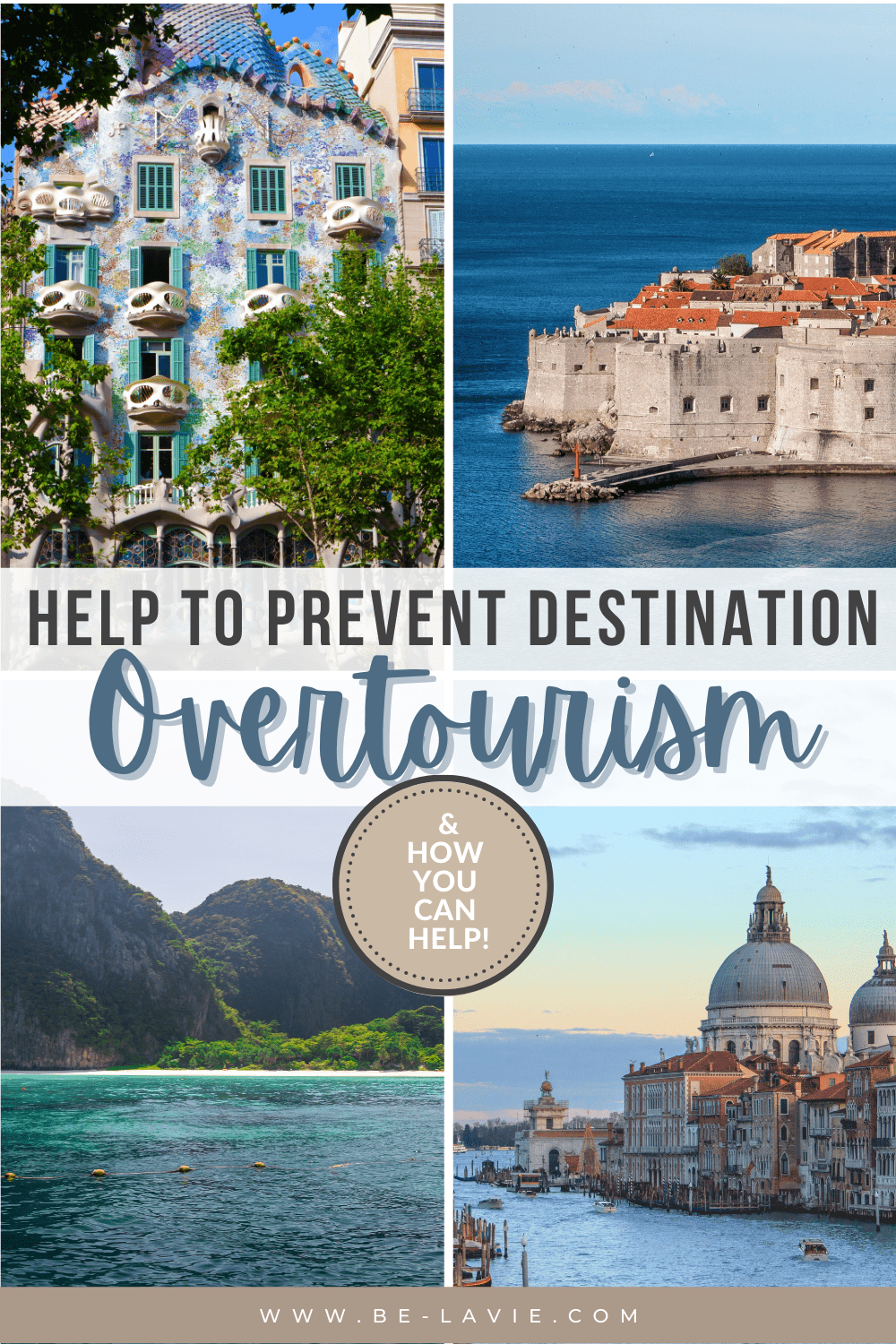 Destinations suffering from Overtourism Pinterest Pin