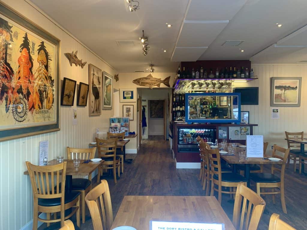 Dory Bistro & Art Gallery, Pittenweem interiors, Fife 