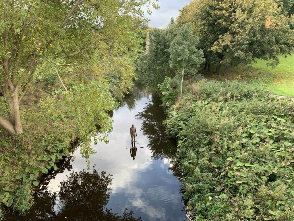 Water of Leith - Gormely Statue