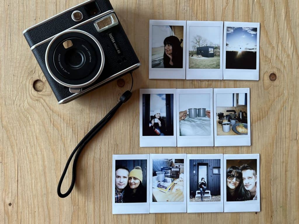 Intax camera collage of digital detox experience