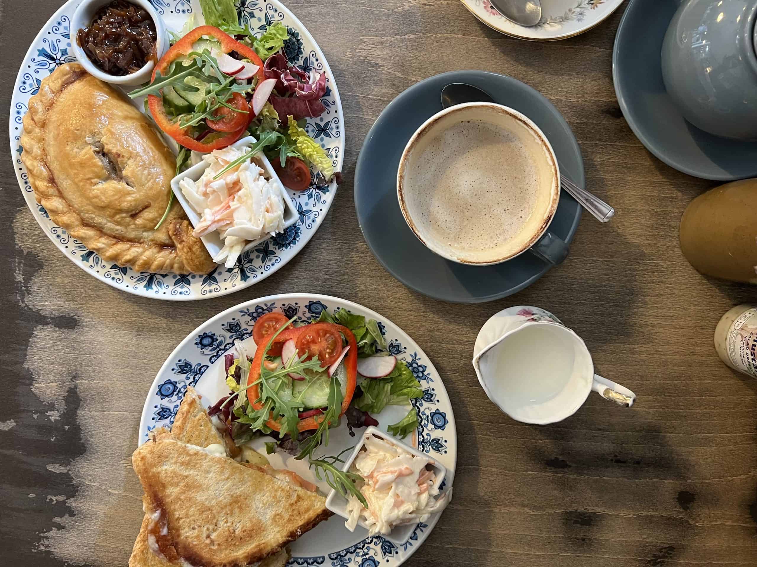 The Greedy Duck cafe lunch spread