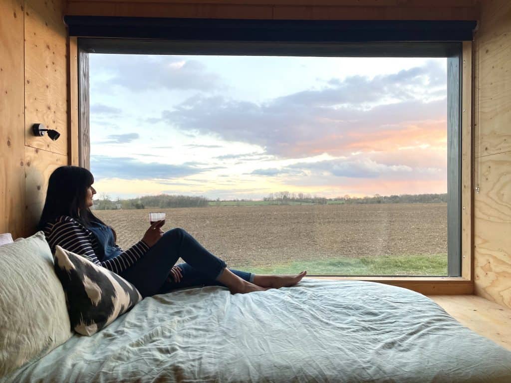 Views from Pablo Cabin at sunset