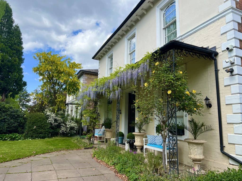 Wisteria lined villas, Royal Leamington Spa
