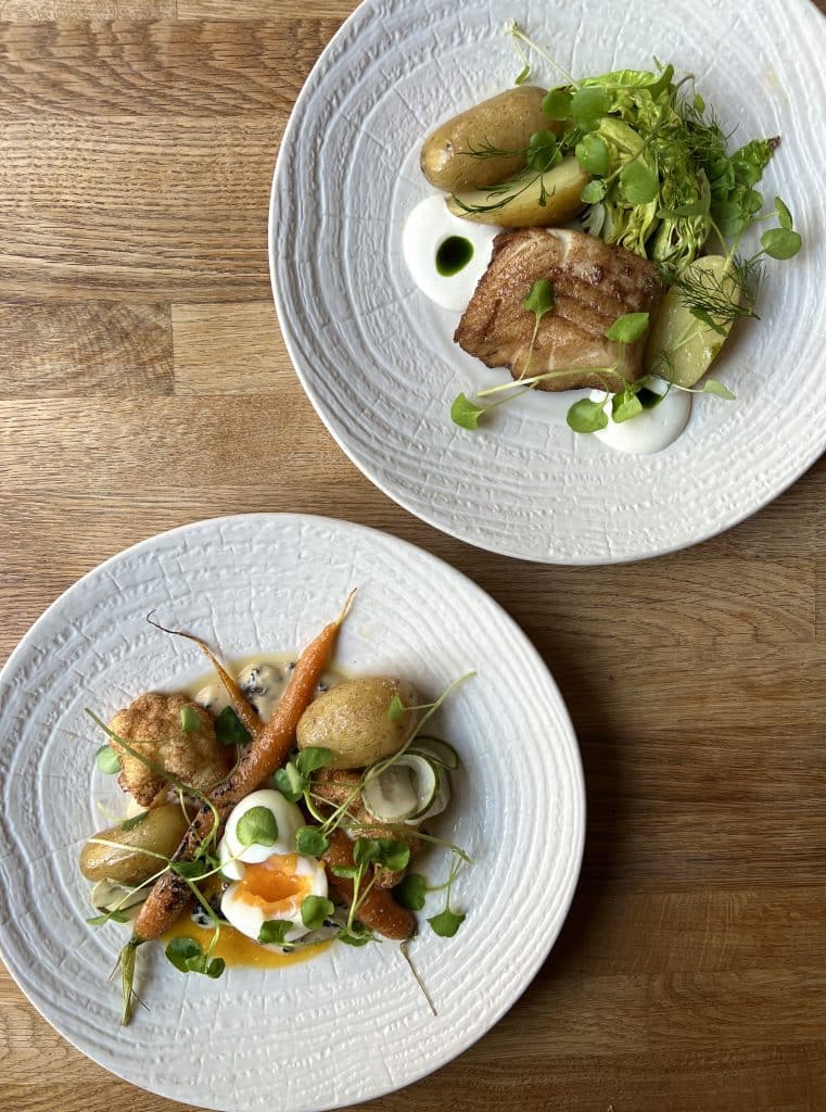 Main plates at Krog Roba, Hotel Lilla Roberts