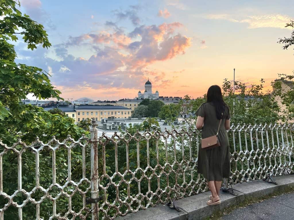 Helsinki cathedral View from Uspenski Cathedral 