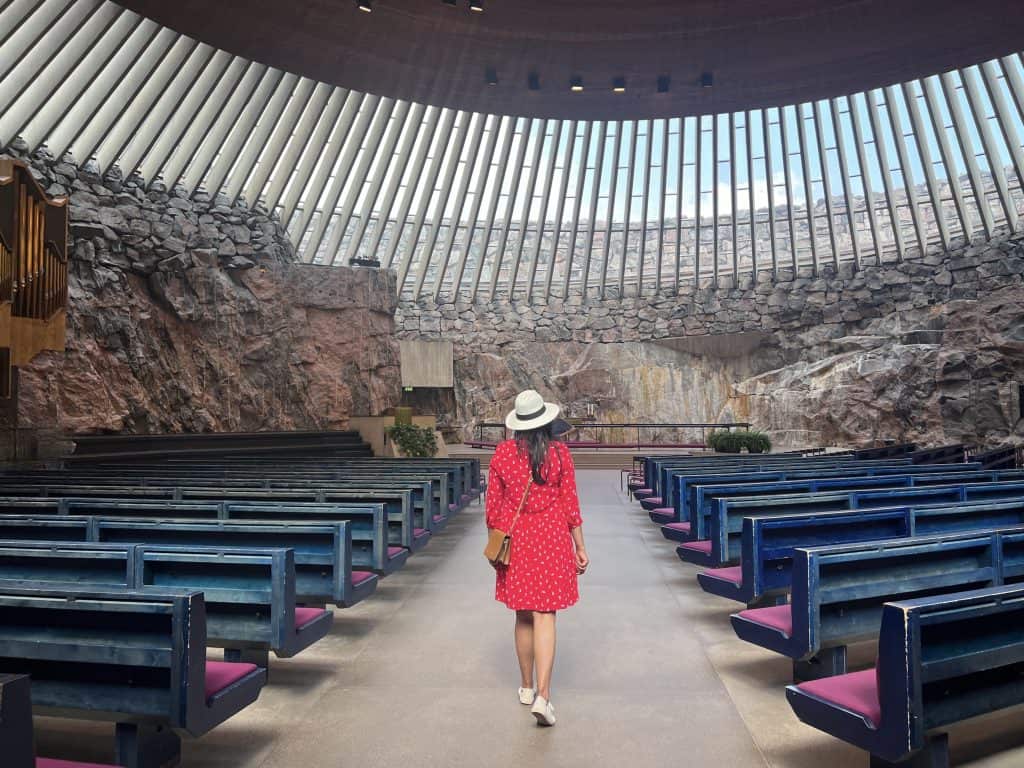 Temppeliaukion Church interiors, Helsinki