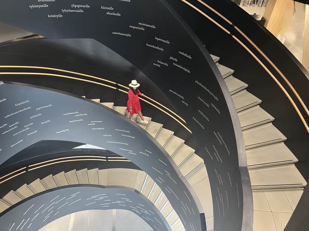 Photo Locations in Helsinki: Oodi Library Staircase