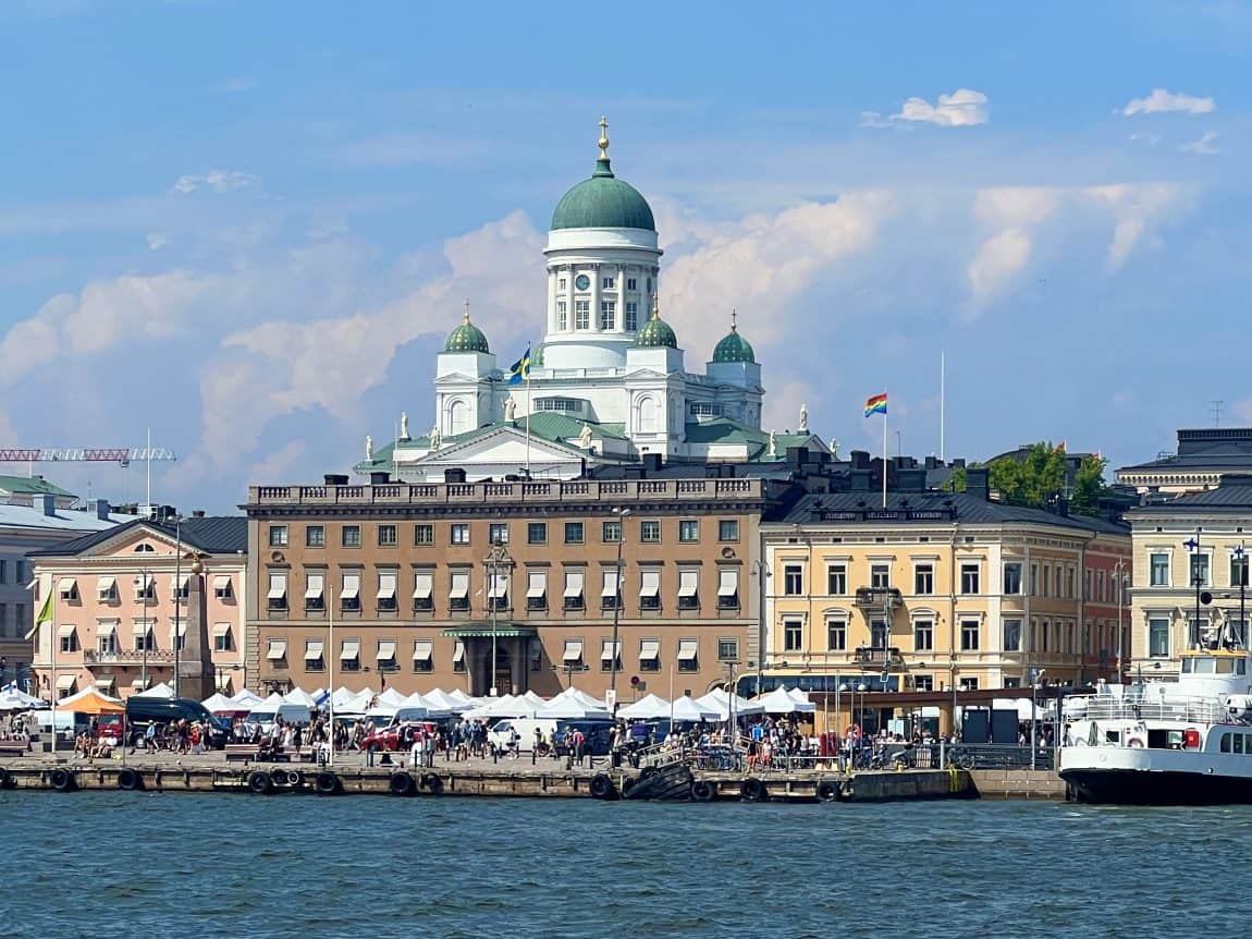 View of Helsinki Cathedral from Archipelago cruise