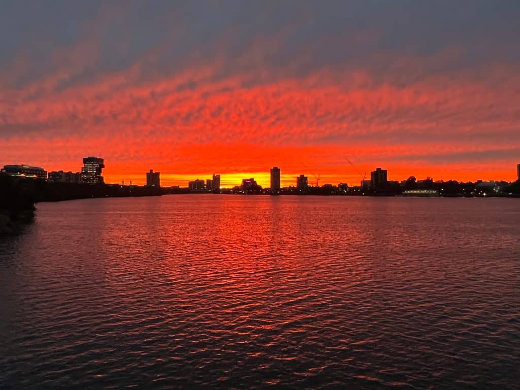 Sunset over Harvard Bridge, Photo Locations in Boston