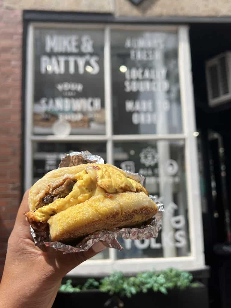 Cafes and Brunch Spots in Boston; The Vegan One at Mike & Patty's The Vegan One Sandwich