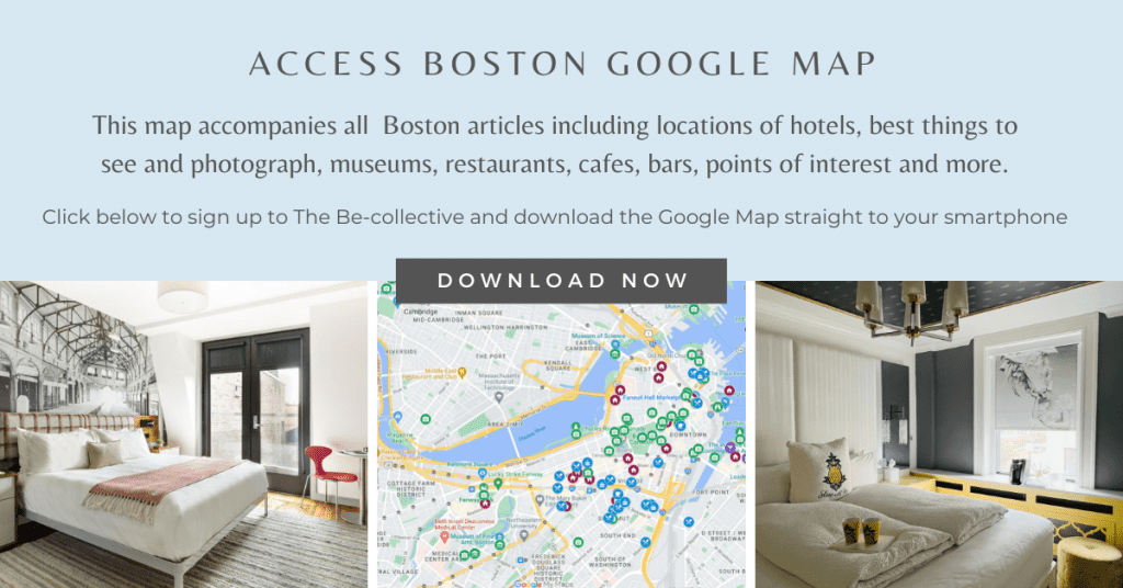 Boston Hotels Map Graphic