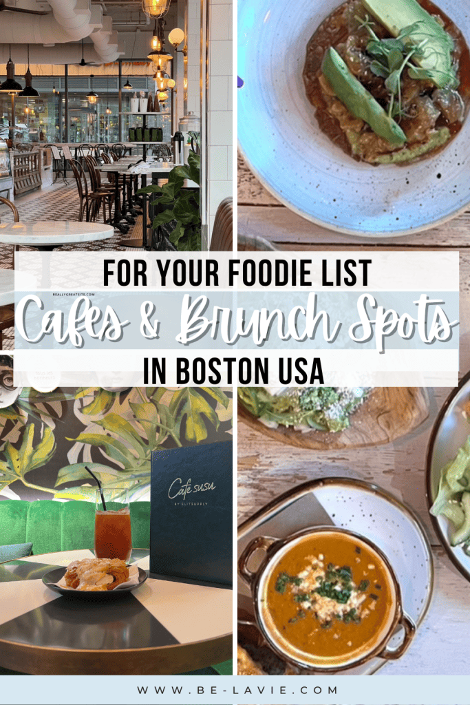 Cafes and Brunch Spots Boston Pinterest Pin