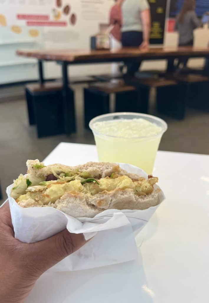 Panelli at clover club with ginger soda