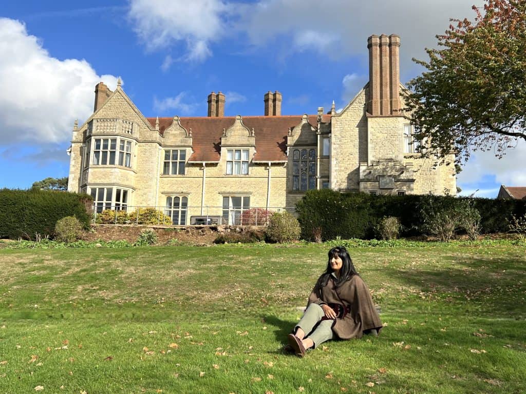 Rutland Hall Hotel & Spa Main Hall Side View with Bejal on grass