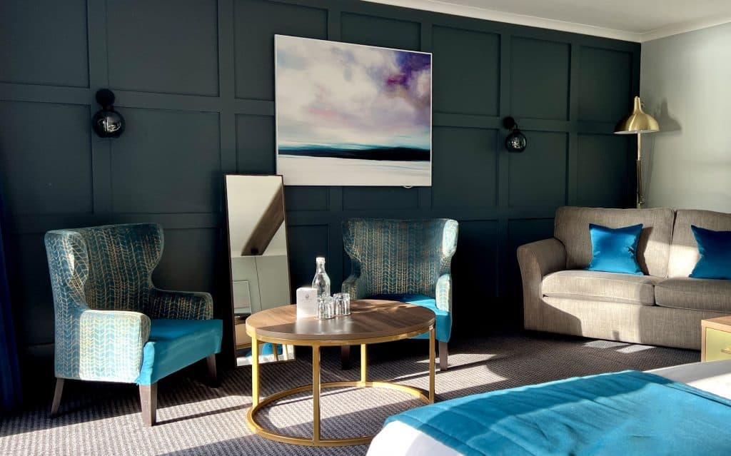 Rutland Hall Hotel & Spa with arm chairs and sofa