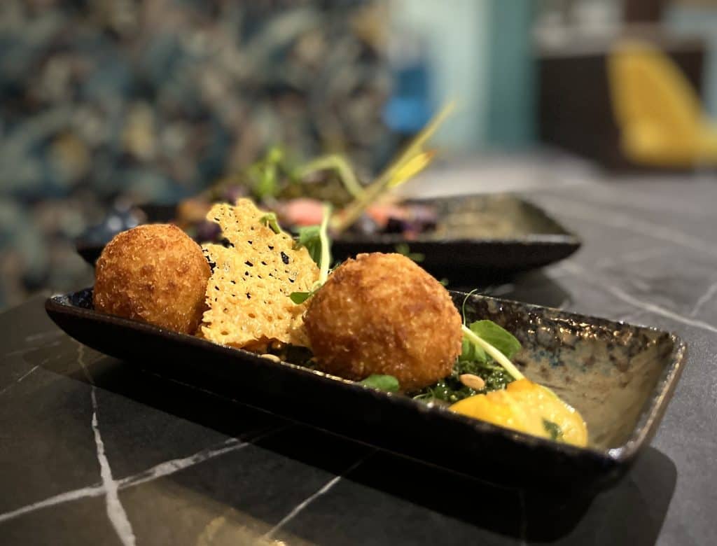 Blossoms Restaurant Starter: Wild Mushroom Arancini