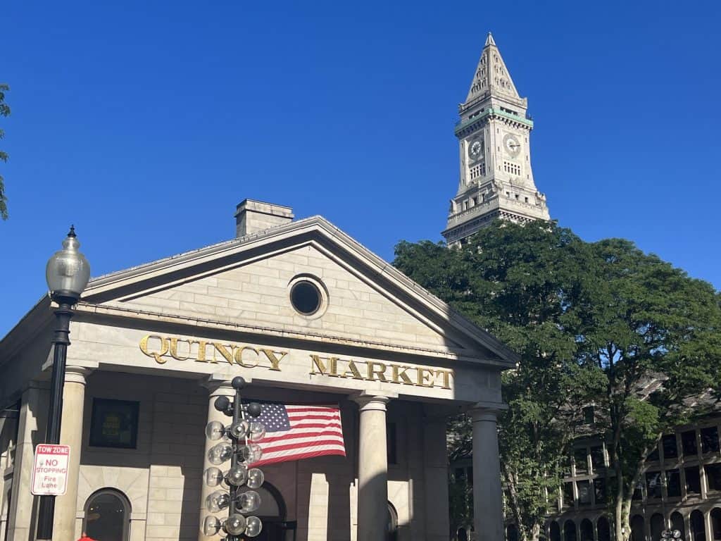 The best Vegetarian Food in Boston: Quincy Market exterior
