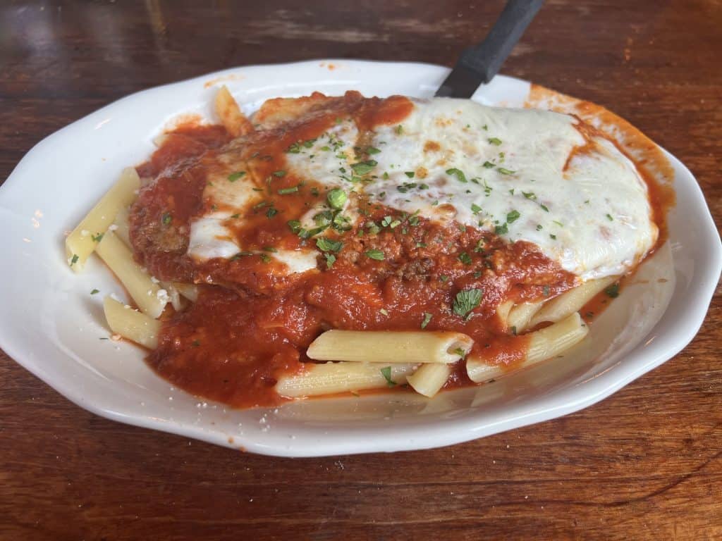 The best Vegetarian Food in Boston: Giacamo's eggplant marinara
