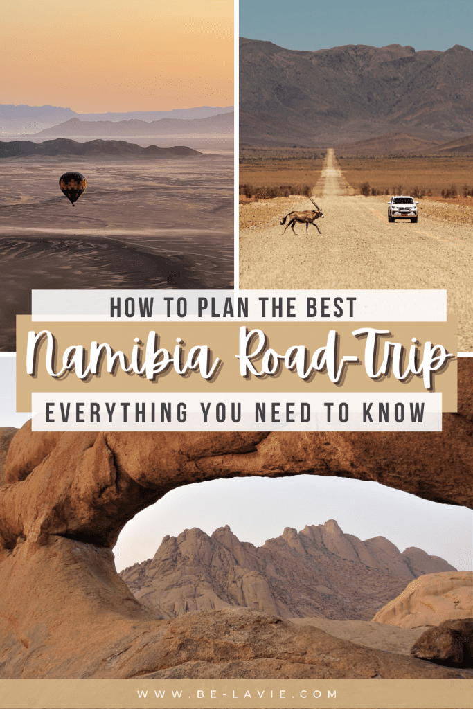Namibia Self-Drive Itinerary Pinterest Pin