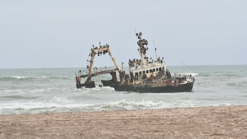 Seff-drive Namibia, Ship wreck at Henties Bay, Skeleton Coast