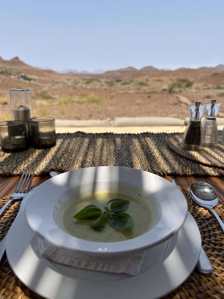 Damaraland Camp Soup with a view