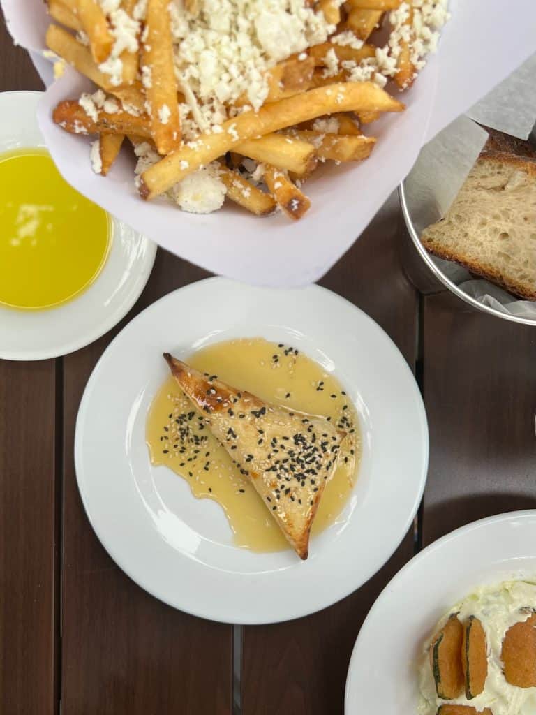 Vegetarian food in Boston, Kava Neo taverna, small plates medley