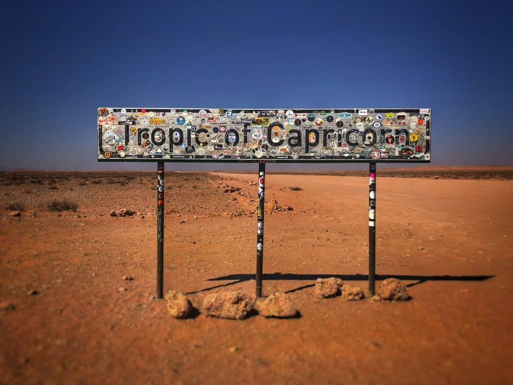 Self-drive Namibia, Tropic Of Capricorn Sign
