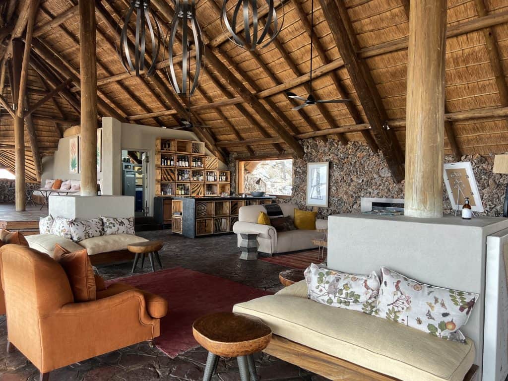 Ongava Lodge lounge area