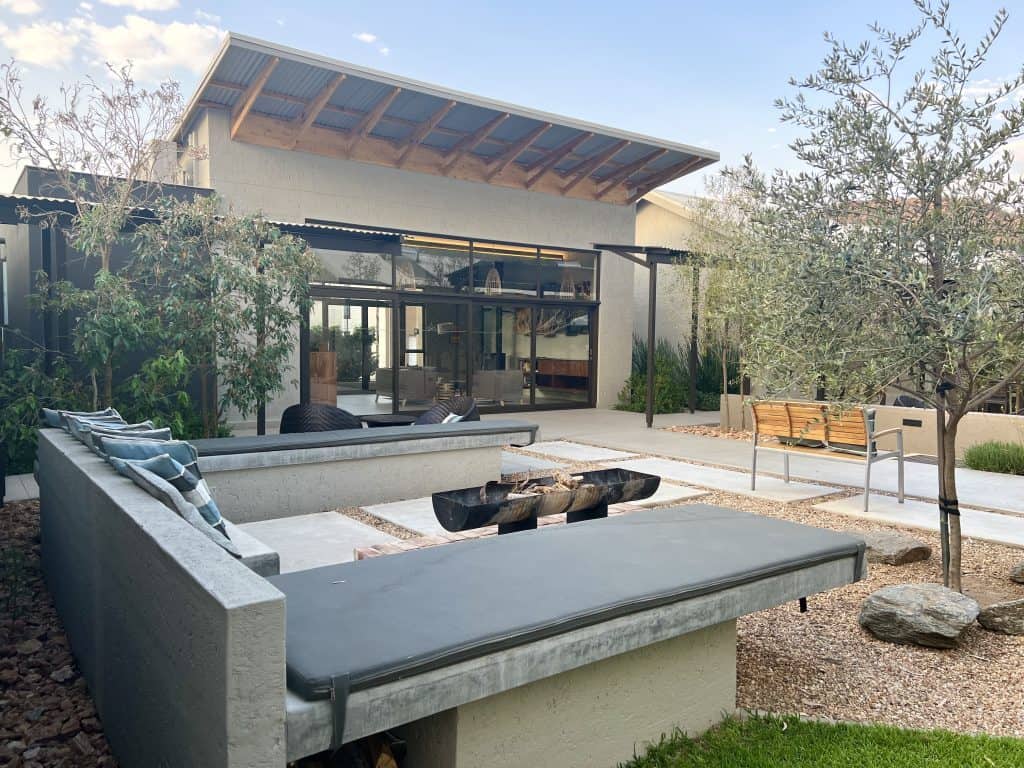 Eco-friendly Lodges in Namibia:Elegant Guest House pool outdoor gardens