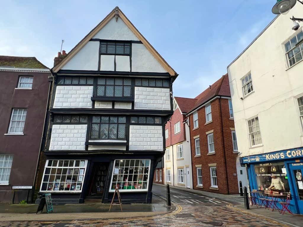 The best of Canterbury, The exterior if the Crooked House bookstore in Canterbury