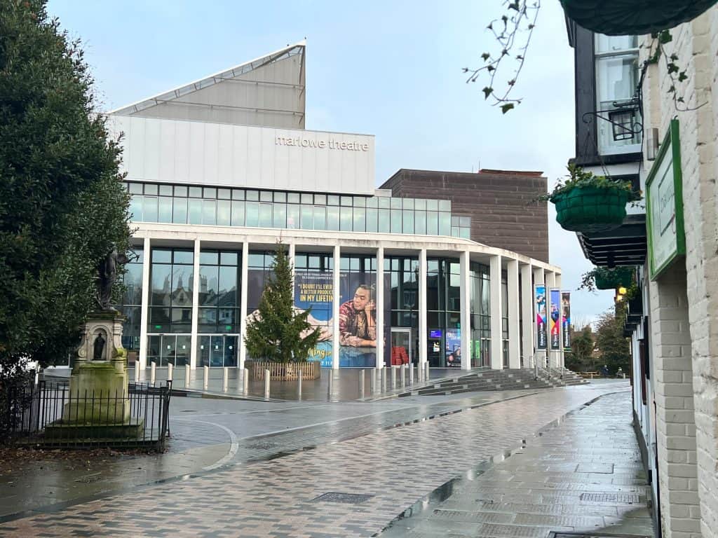 The best of Canterbury, The Marlowe Theatre exterior with a tree infront