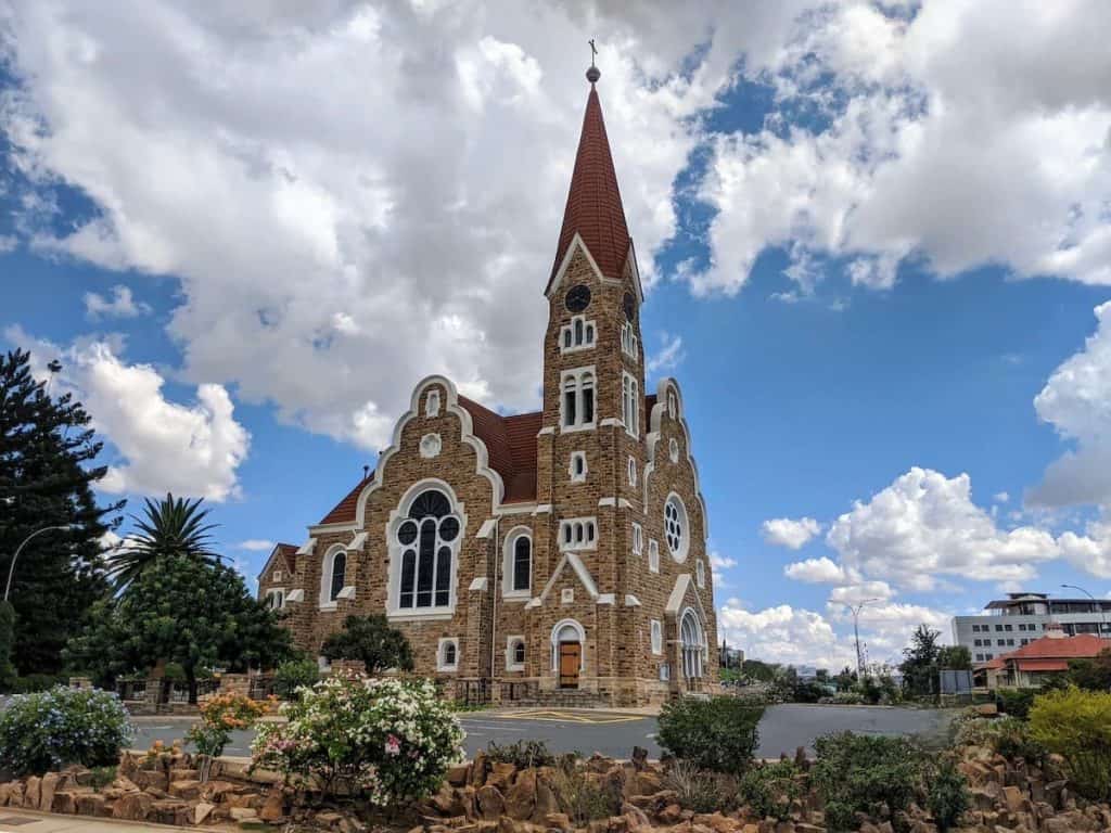 24 hours in Namibia: Christuskirche Exterior