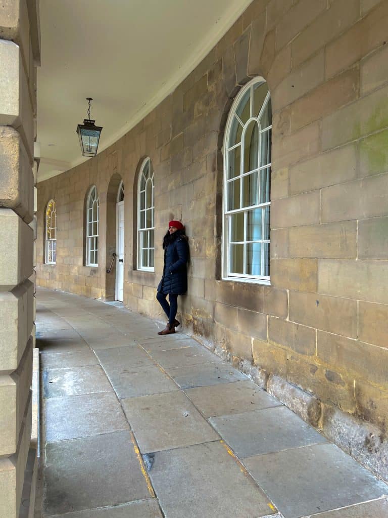  Bejal leaning on Crescent wall