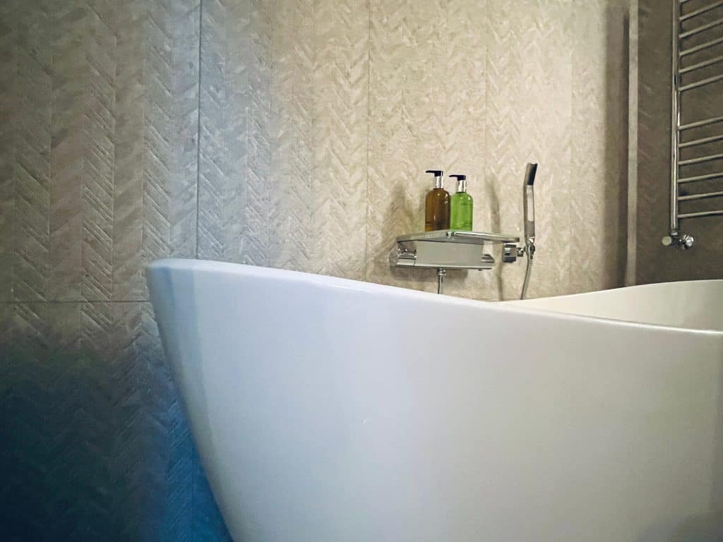 Modern Bath tub in room during a stay at The Merchant's Yard