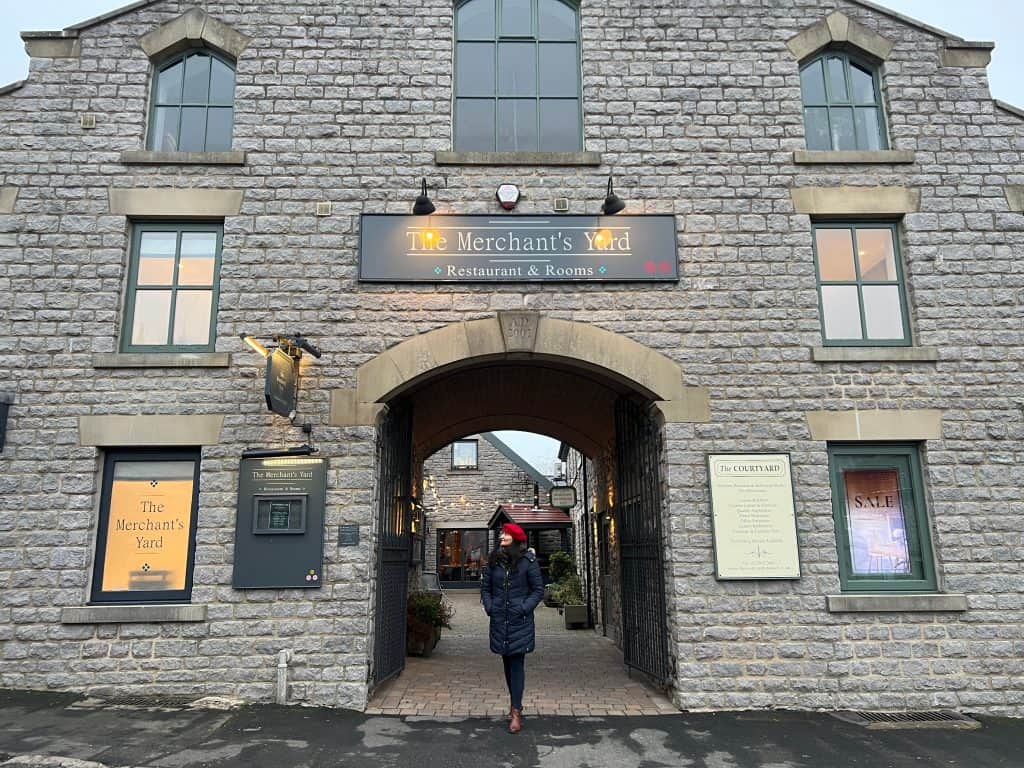 Bejal outside teh courtyard during a stay at The Merchant's Yard courtyard