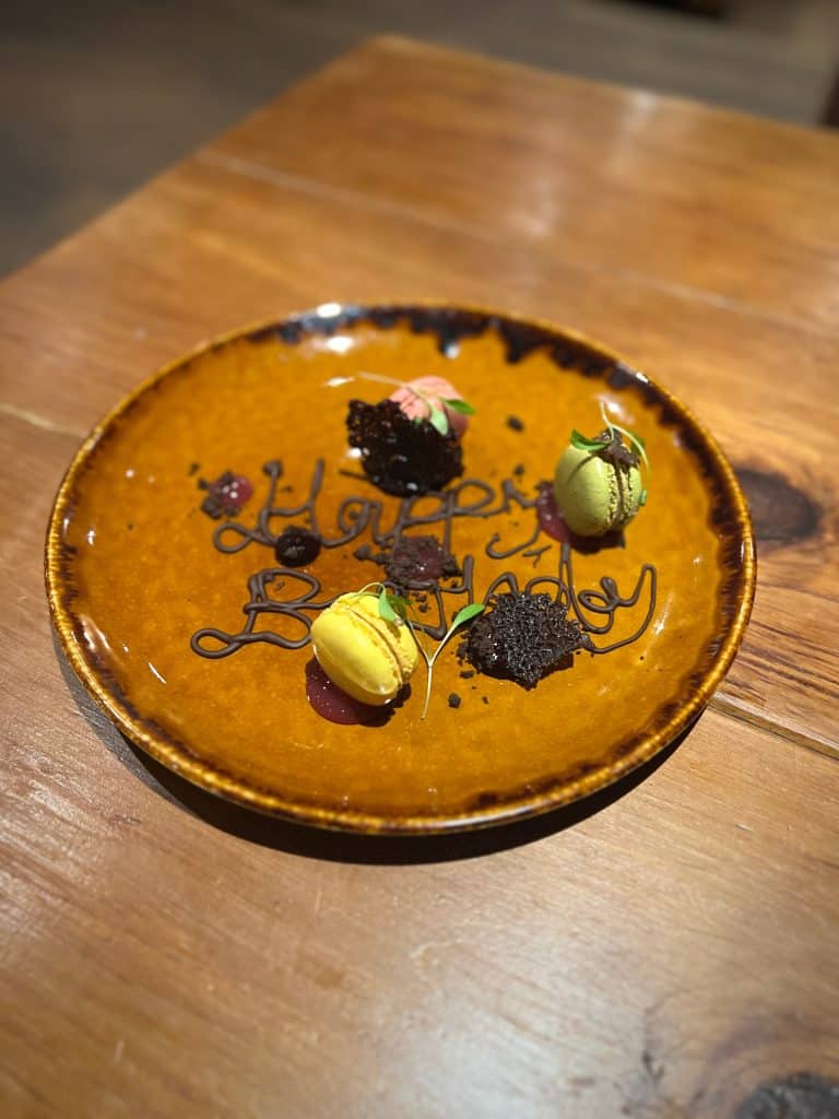 A stay at The Merchant's Yard -Birthday sweet plate