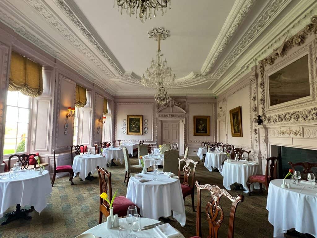 The Grinling Gibbons dining room at Stapleford Park