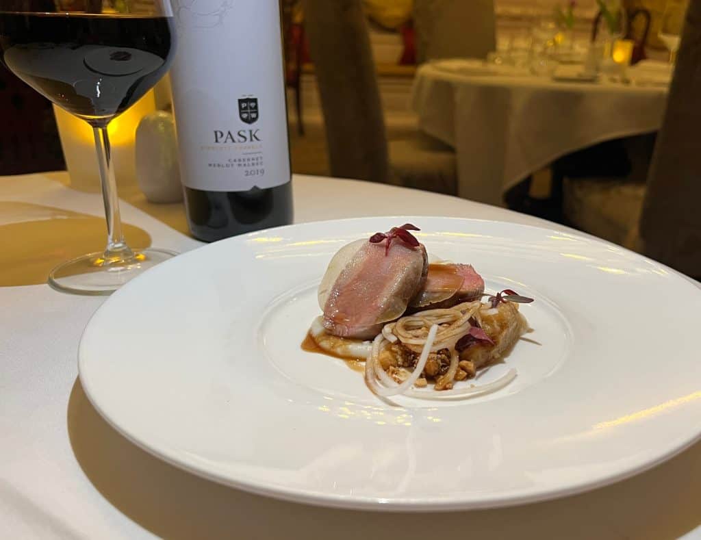 The Starter: Loin of Mutton, turnip celery and hazelnuts