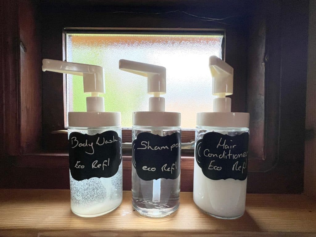 Eco-friendly bathroom toiletries