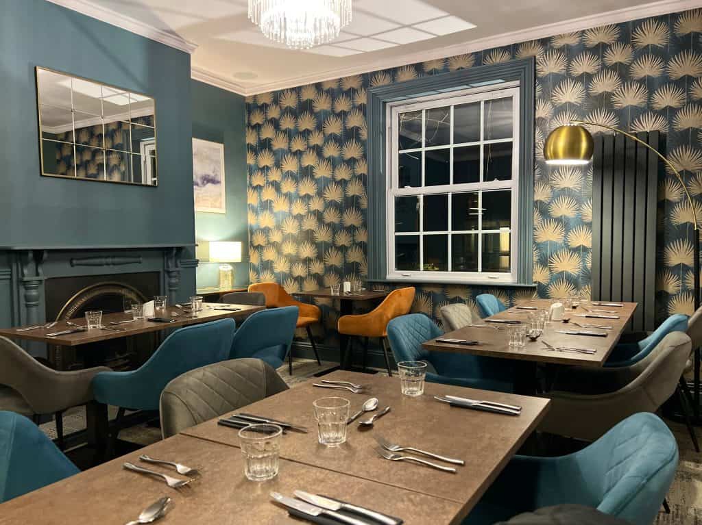 Mallories restaurant interiors, Kirkby Mallory