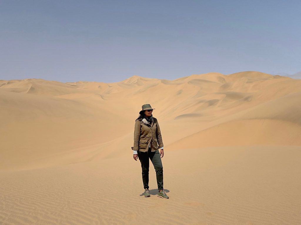 Bejal on Sand Dunes at Sandwich Harbour